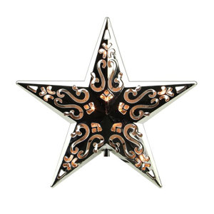 Lighted Cut-out Design Decorative Star Christmas Tree Topper