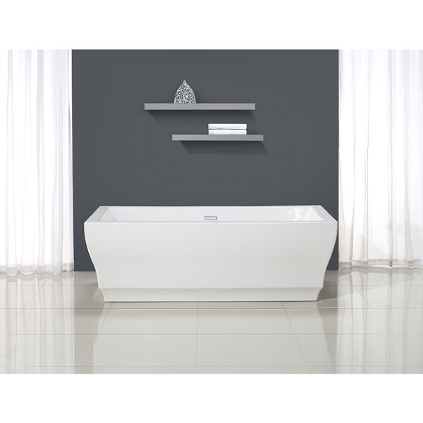 Vita 31.5 x 69.25 Freestanding Soaking Bathtub by Ove Decors