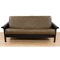 Cool genuine leather futon covers Faux Leather Futon Cover Wayfair