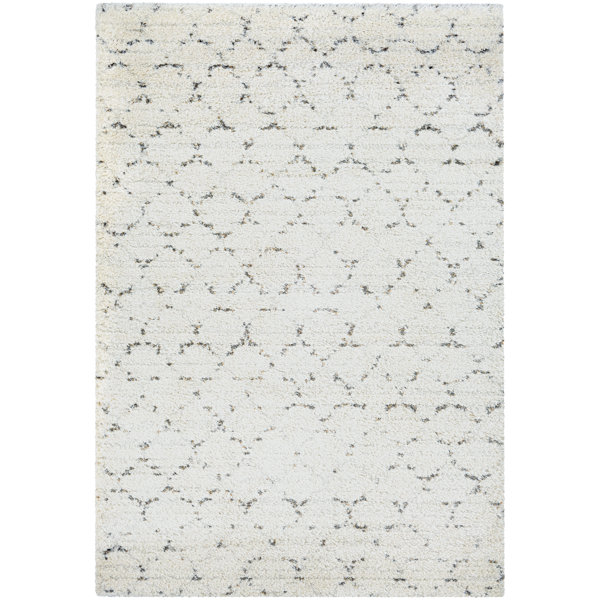 Arona Snow/Brown Area Rug by Wade Logan