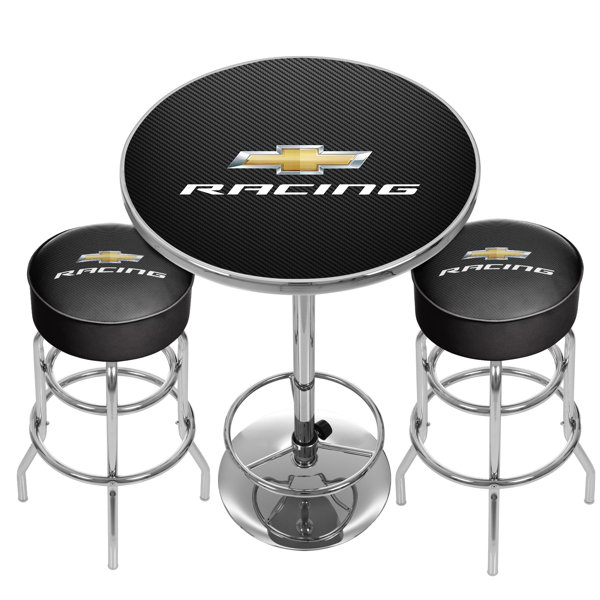 Design Chevy Racing Game Room Combo 3 Piece Pub Table Set By Trademark Global Today Only Sale