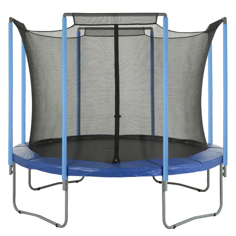 Poles Not Included Installs Outside Of Frame Upper Bounce 14 Trampoline Net Safety Enclosure Replacement Fits 14 Ft Round Frames Using 8 Straight Poles Trampolines Accessories Parts Accessories