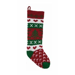 Knit Fabric Christmas Tree Stocking