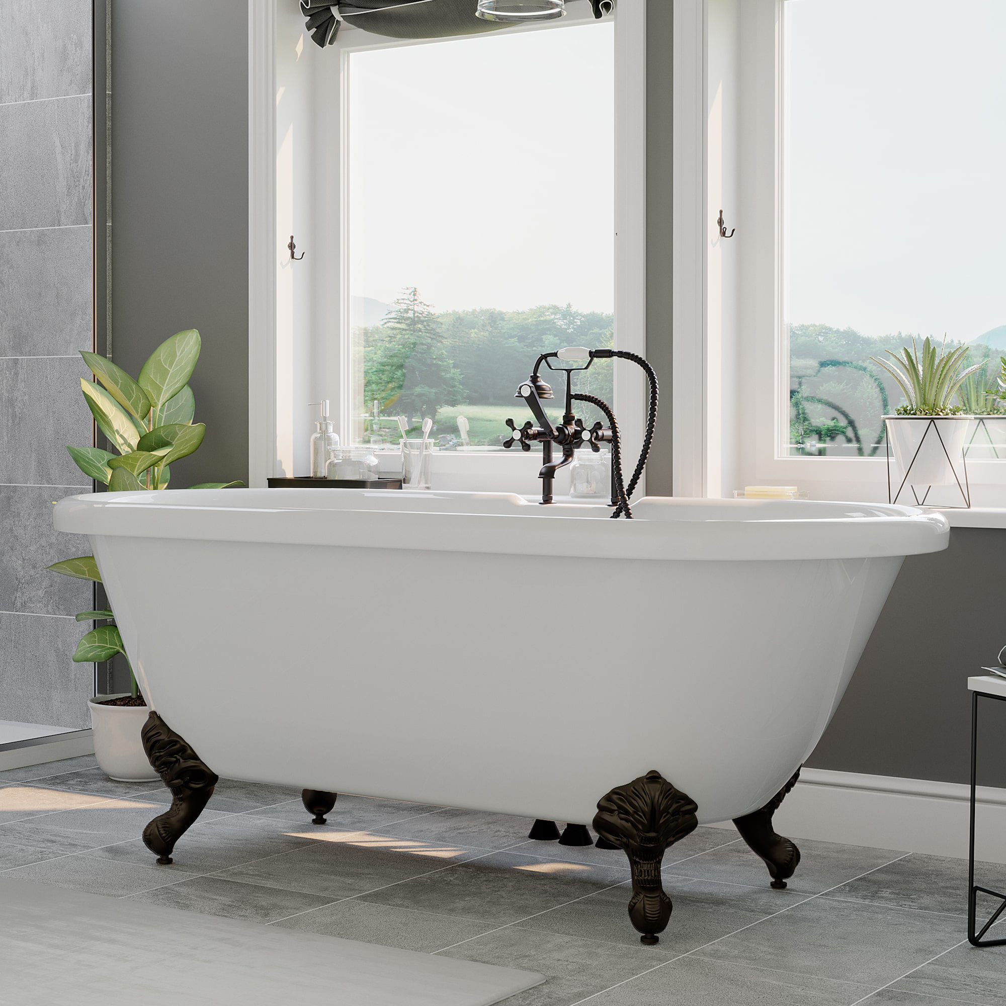 6ft clawfoot bathtub