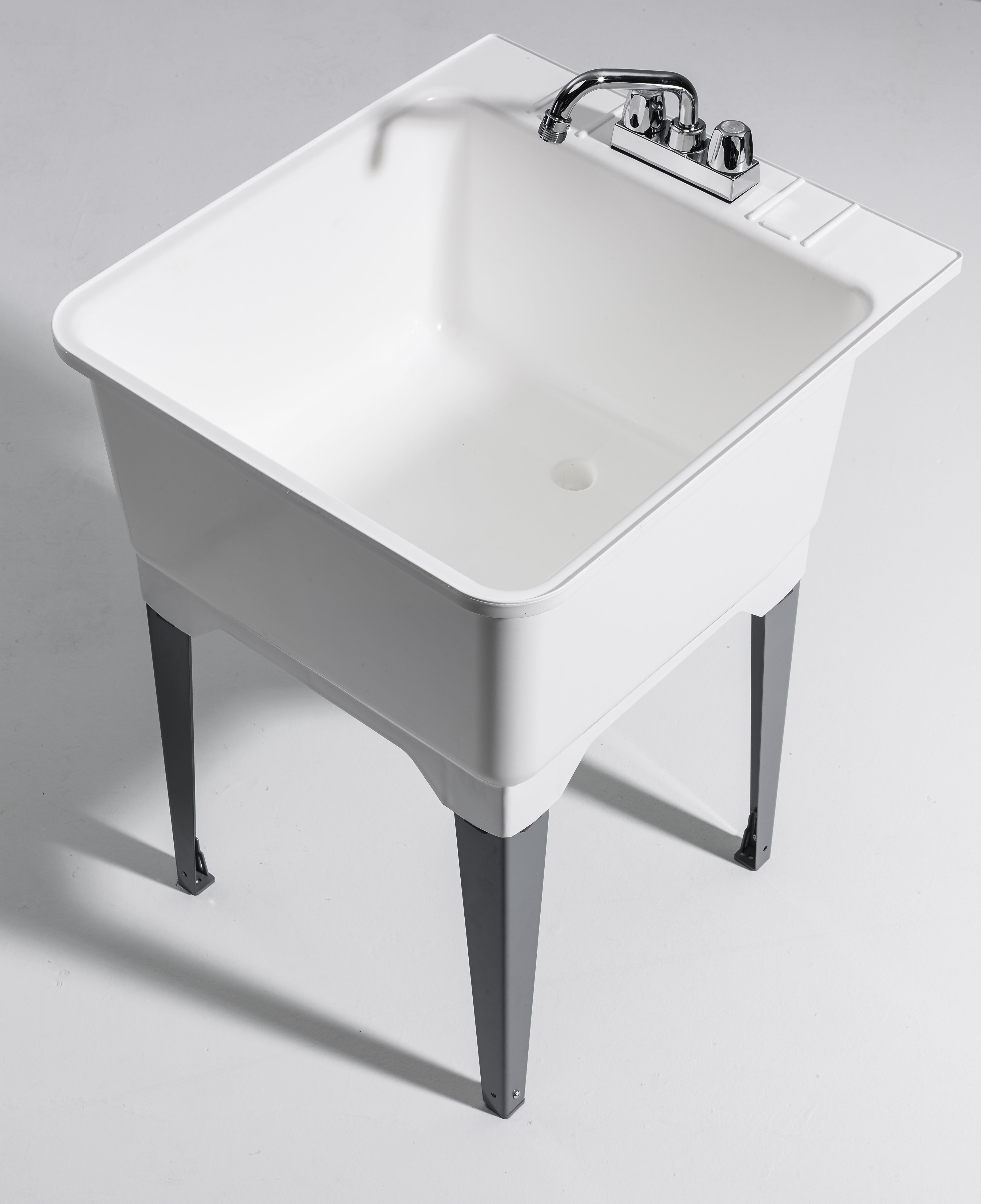 Cashel 22 75 X 25 25 Freestanding Laundry Sink With Faucet