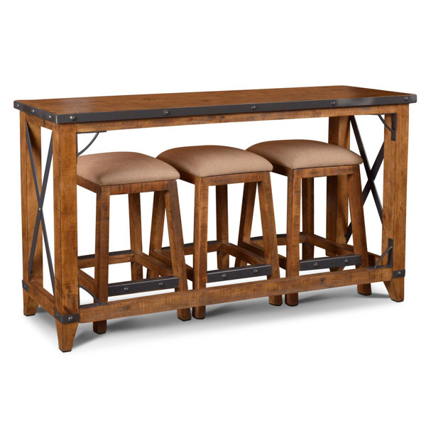 Bridgeman 4 Piece Pub Table Set by Loon Peak Loon Peak