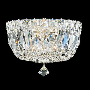 Petit Crystal Deluxe 3-Light Flush Mount