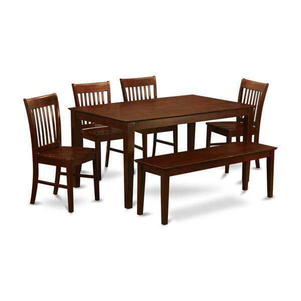 Smyrna 6 Piece Solid Wood Dining Set By Charlton Home Best Choices