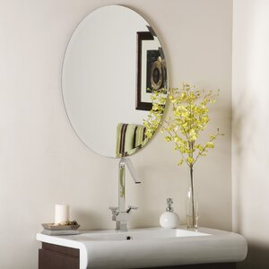 Duane Oval Bevel Frameless Wall Mirror