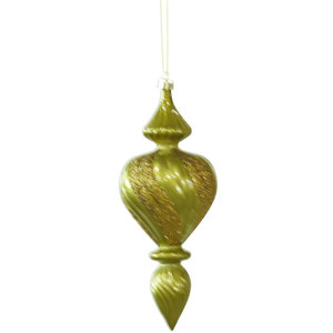Candy Finish Finial Christmas Ornament (Set of 3)