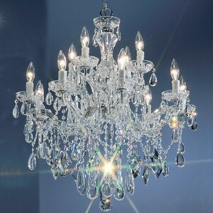 Rialto 12-Light Crystal Chandelier