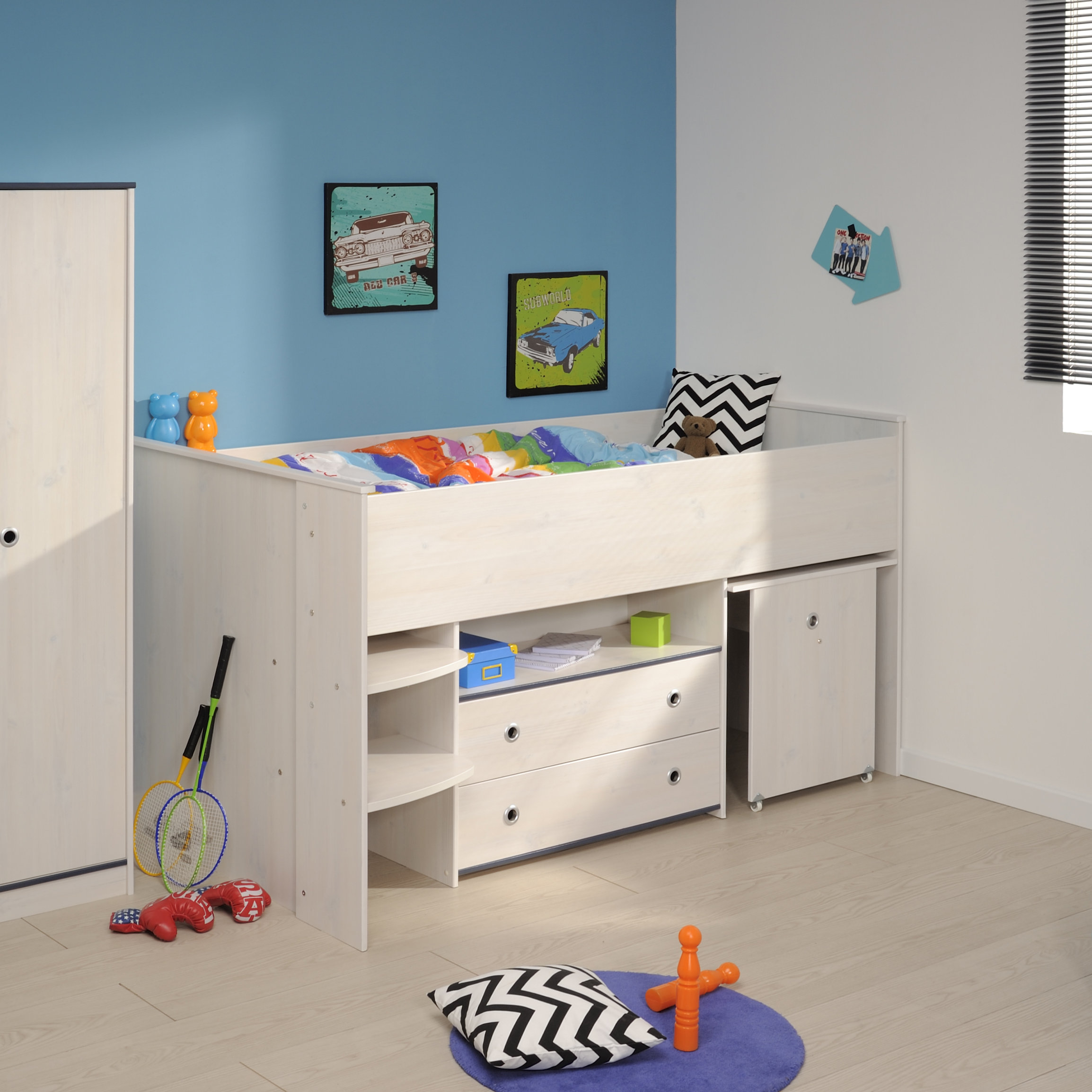 mid sleeper with storage
