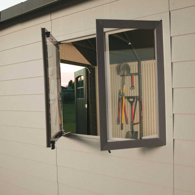 Lifetime 10 ft. 4 in W x 12 ft. 10" D Plastic Storage Shed