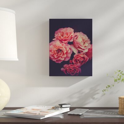 'Flowers with Background' Photographic Print on Canvas East Urban Home Size: 36