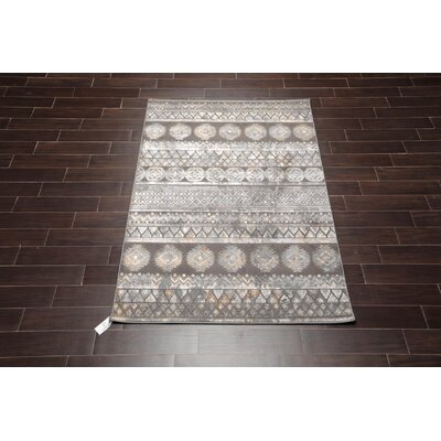 Oriental Rug Of Houston 5'X7' Gloria Oriental Area Rug Silver, White Color Oriental Rug of Houston Rug Size: Rectangle 3' x 5'