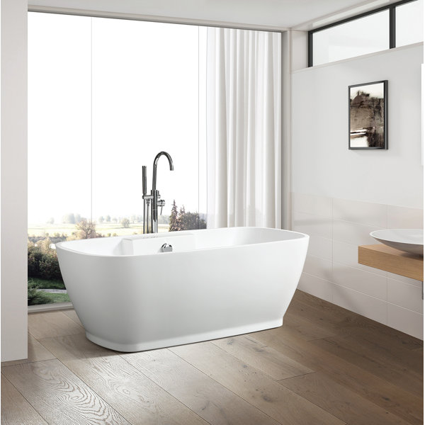 59 x 30 Freestanding Soaking Bathtub by Vanity Art