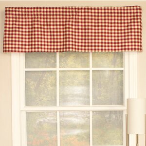 Comet Check Straight Curtain Valance