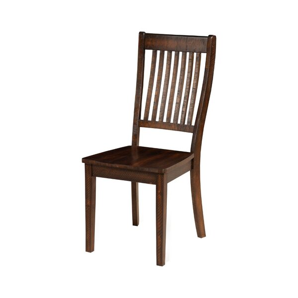 Bartels Slatted Back Solid Wood Dining Chair (Set Of 2) By Charlton Home