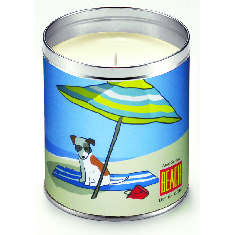 Kris Ruff Dog Beach Tropical Scented Jar Candle