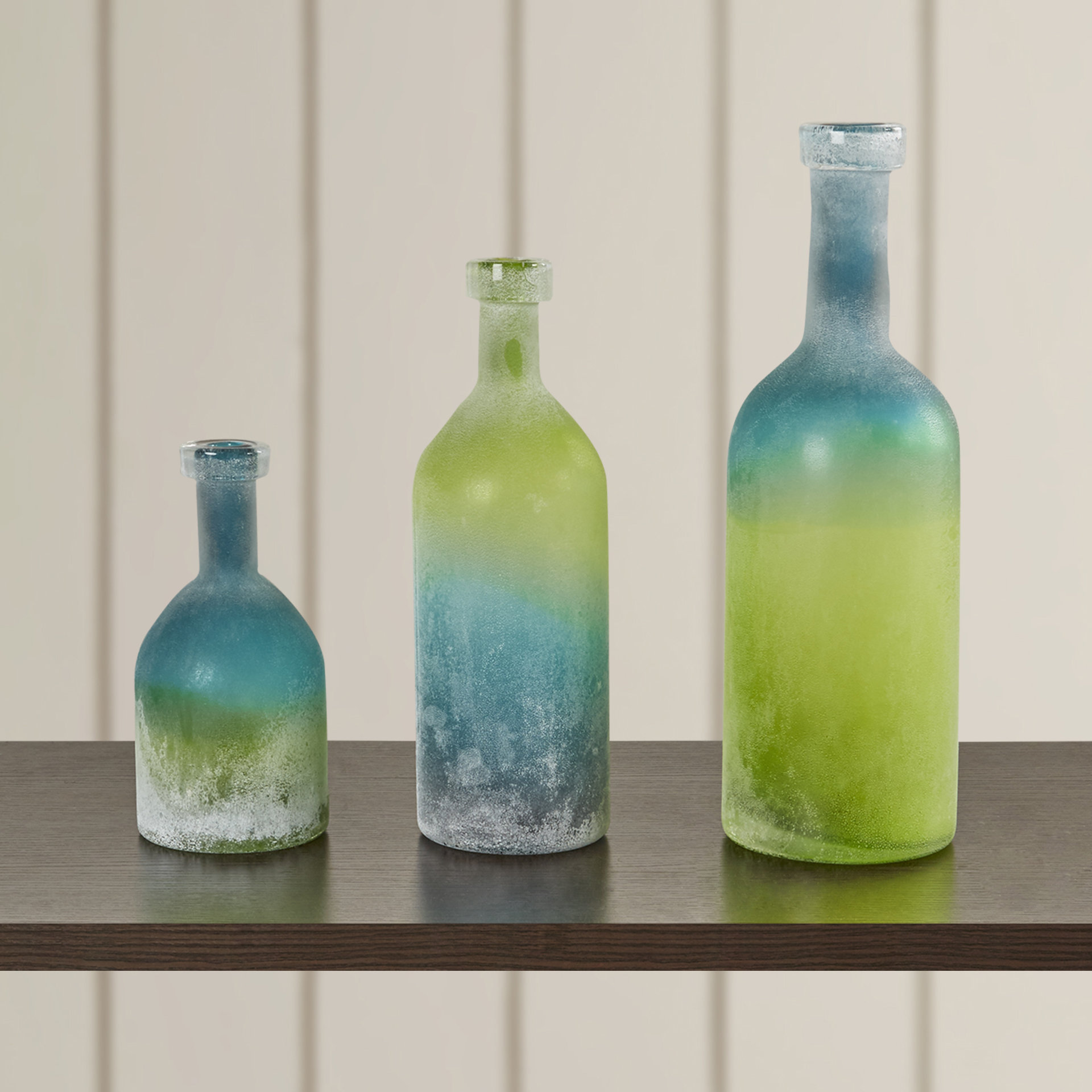 Beachcrest Home 3 Piece Decorative Bottle Set & Reviews Wayfair