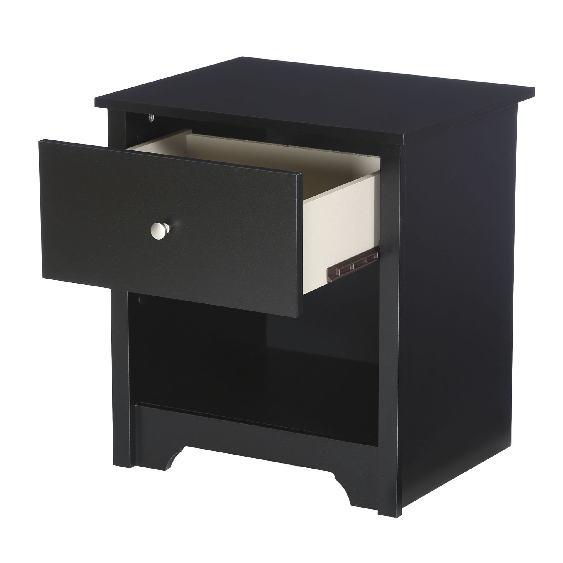 South Shore Vito 1 Drawer Nightstand in Pure Black & Reviews Wayfair