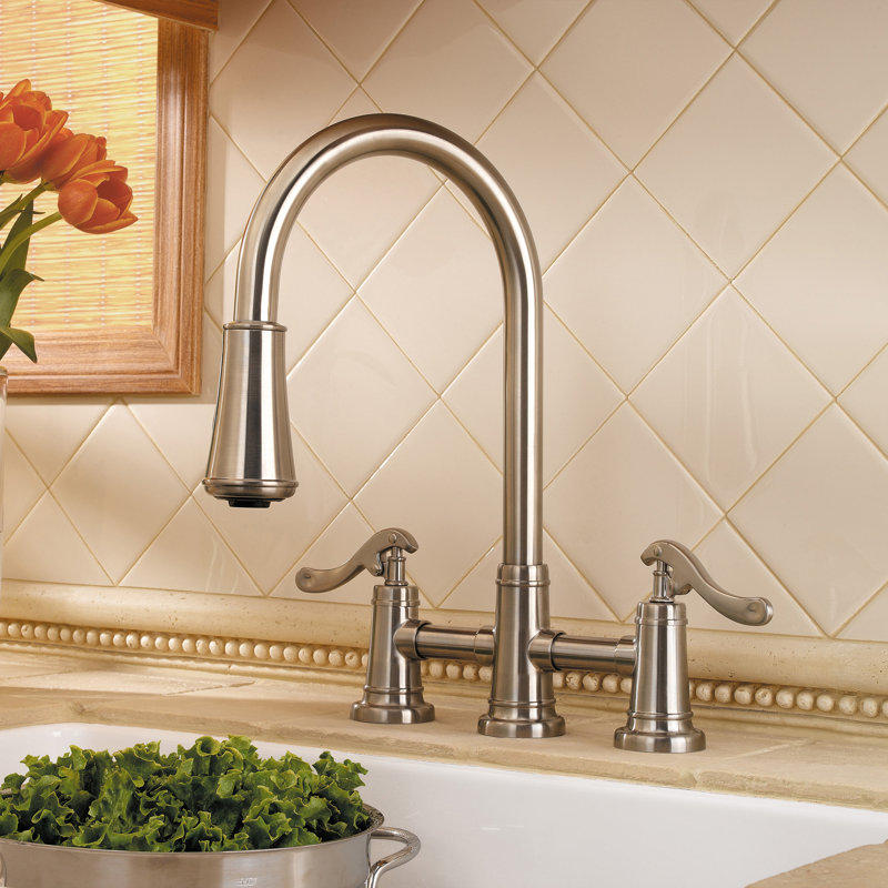 Pfister Ashfield Pull Down Double Handle Kitchen Faucet Reviews