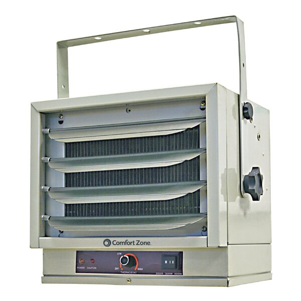 5,000 Watt Electric Fan Ceiling Mounted Heater By Comfort Zone