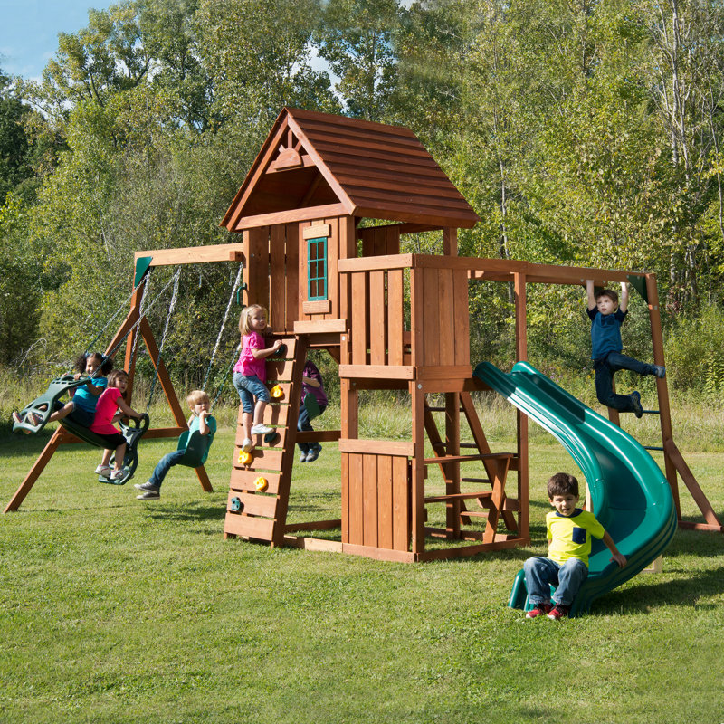 SwingnSlide Cedar Brook Swing Set & Reviews Wayfair