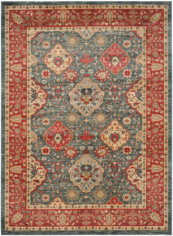 Darby Home Co Alto Red/Blue Area Rug & Reviews Wayfair