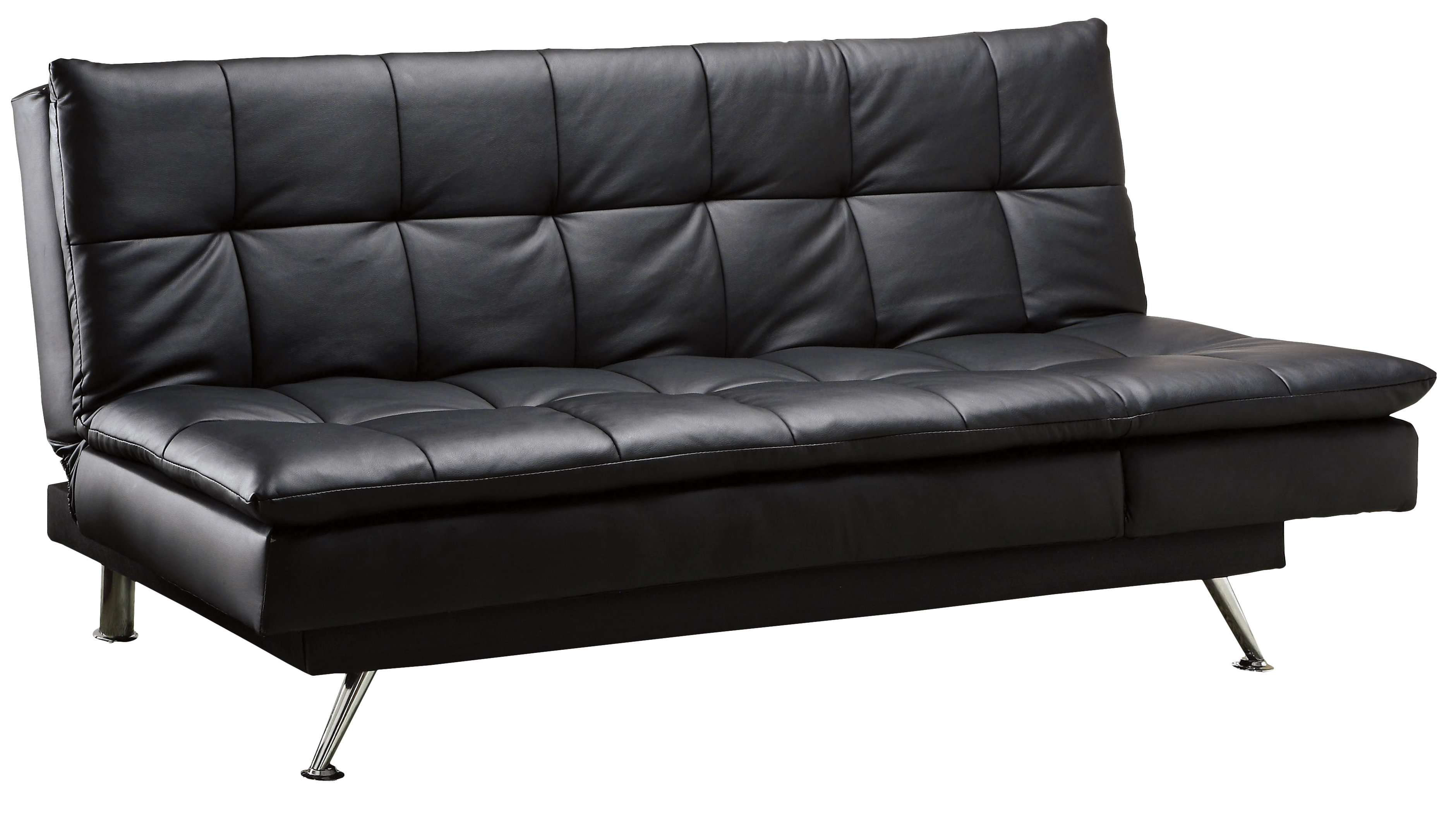 Laude Run Black Leather Sleeper Sofa Reviews Wayfair
