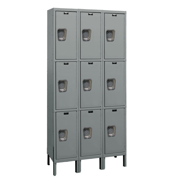 Maintenance-Free 3 Tier 3 Wide Employee Locker by Hallowell