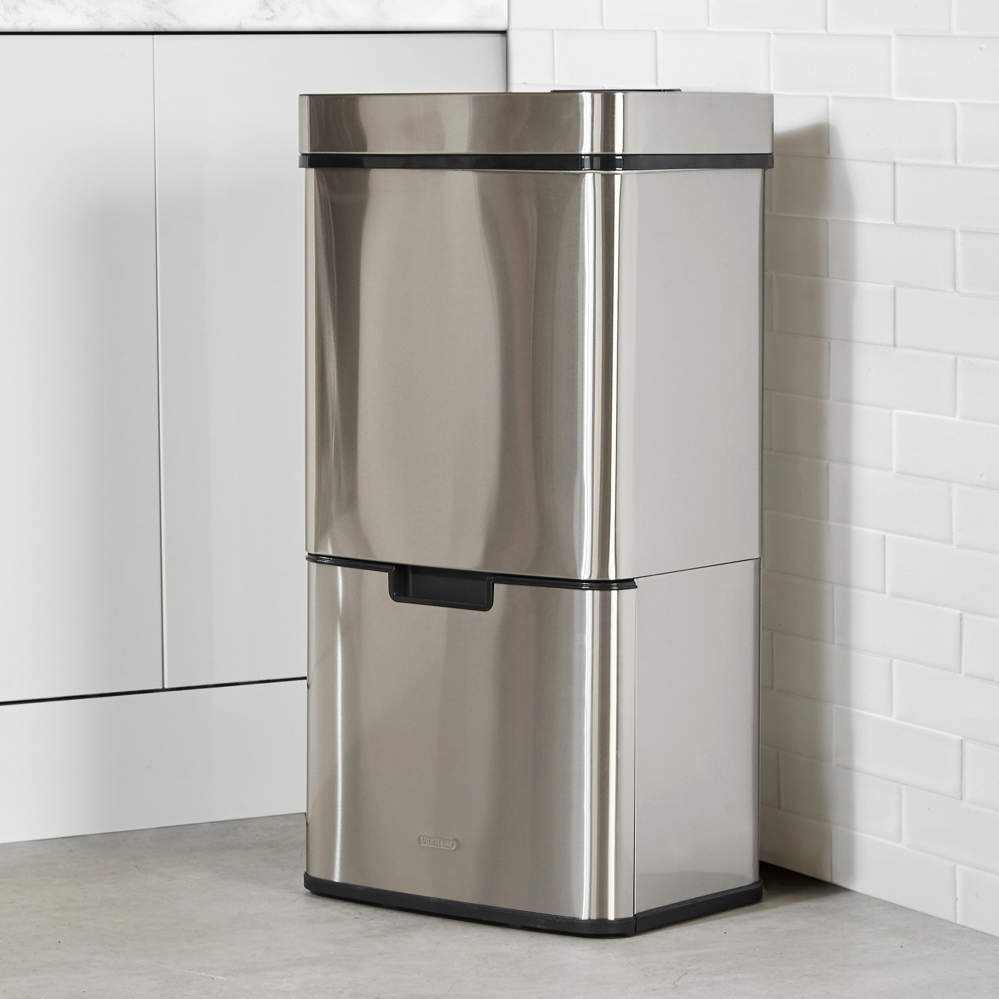 Symple Stuff Alam Stainless Steel 72 Litre Motion Sensor Recycling Bin Reviews Wayfair Co Uk