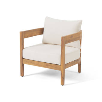 Gaia Wood Frame Armchair With Cushions Reviews Joss Main
