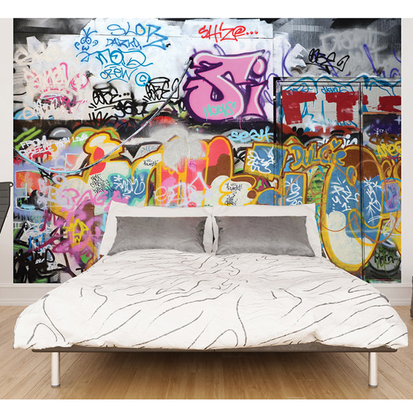 Graffiti Wall Mural Wayfair