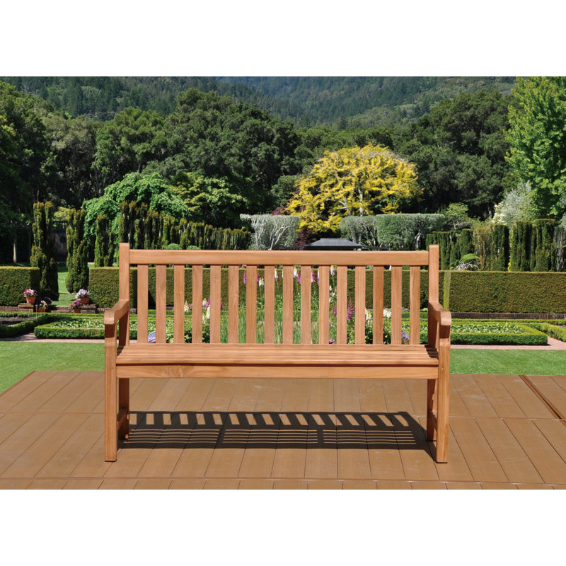 Darby Home Co Ruckus Teak Garden Bench | Wayfair