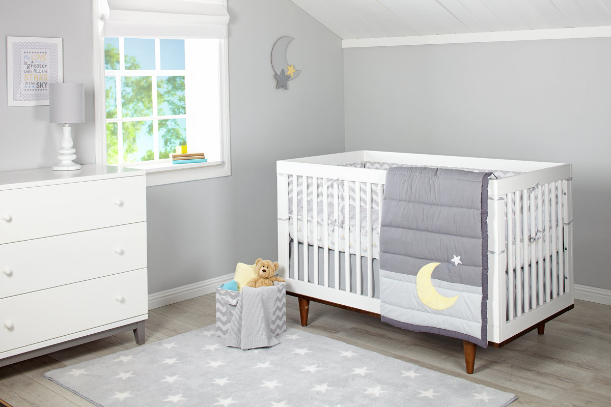 Little Love by Nojo Separates Moon Flat Crib Sheet & Reviews Wayfair