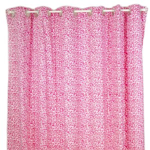 Tabby Cheetah Cotton Shower Curtain