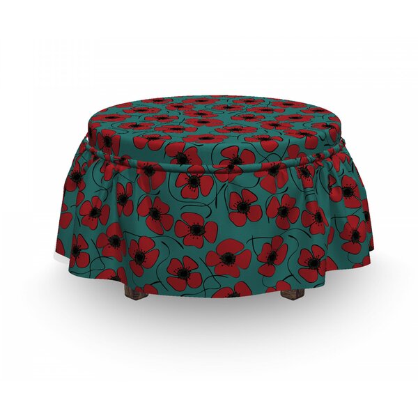 Swirls Ottoman Slipcover (Set Of 2) By East Urban Home
