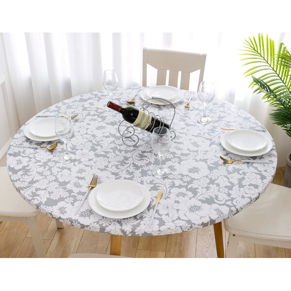 Round Fitted Vinyl Tablecloths | Wayfair