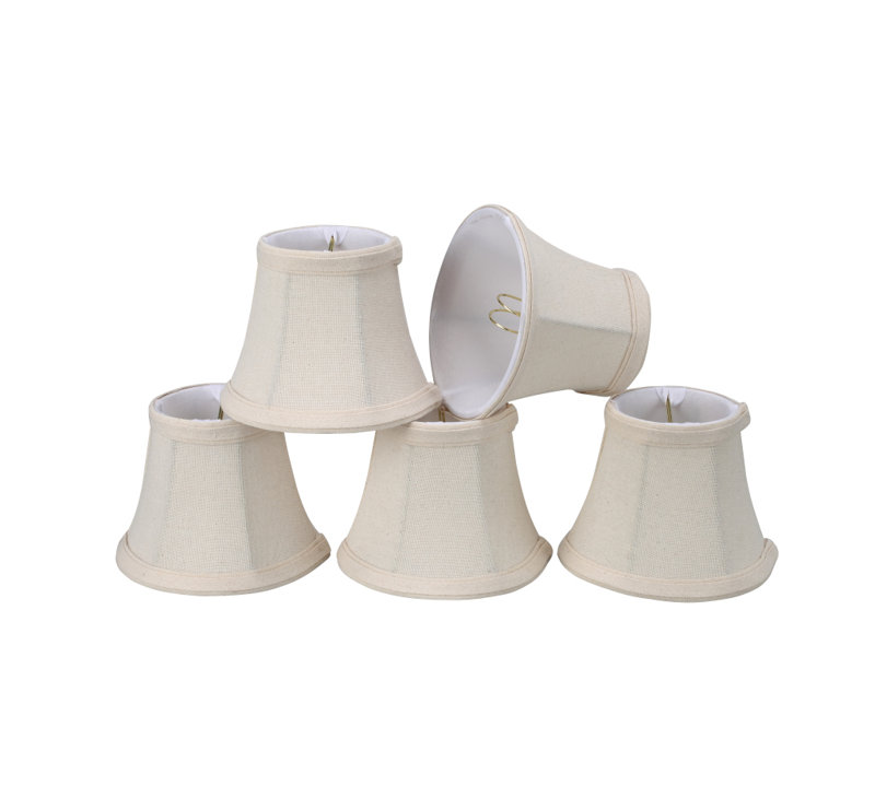 5" Linen Bell Candelabra Shade