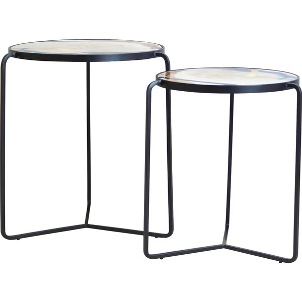 Elkhorn 2 Piece End Table Set By Everly Quinn