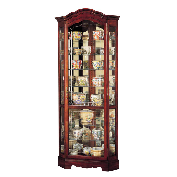 Brannen Corner Curio Cabinet By Darby Home Co Great price