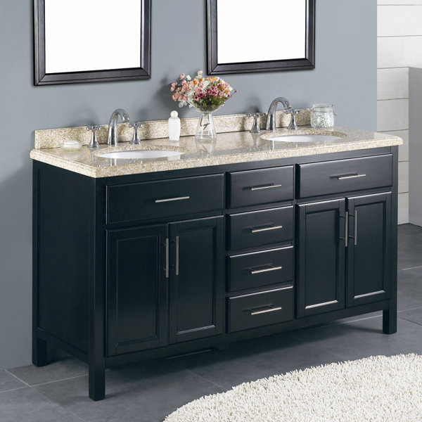 Milan 60 Double Bathroom Vanity Set by Ove Decors