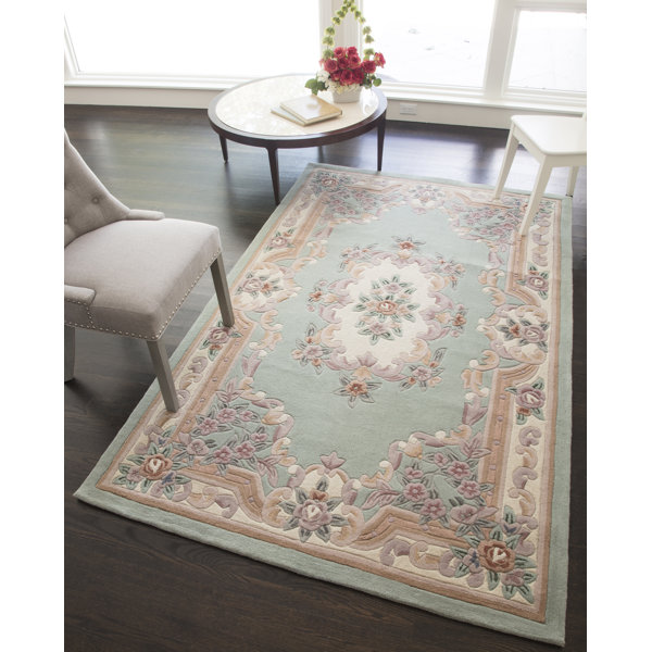 The Conestoga Trading Co. HandTufted Light Green Oriental Runner Area