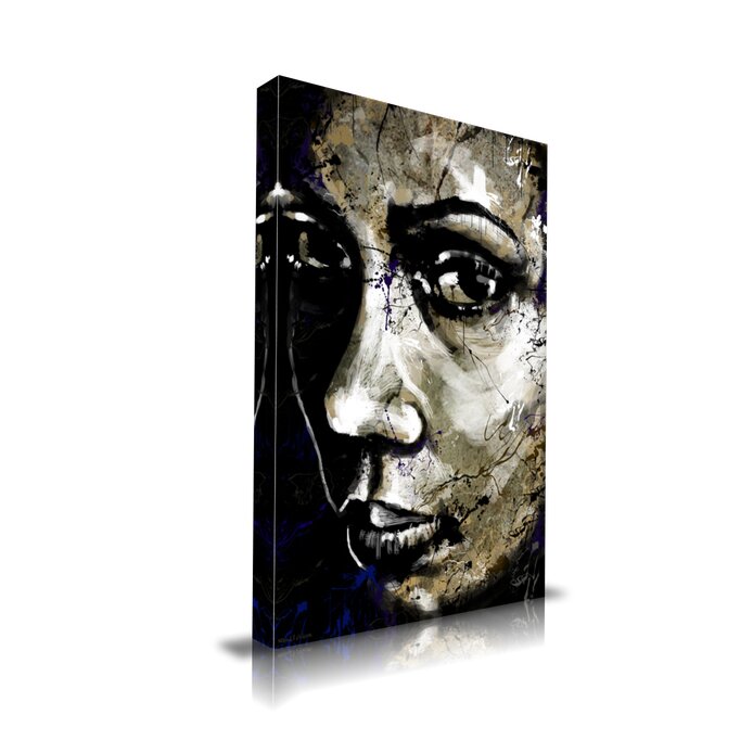 Maxwell Dickson 'Kimberly' Portrait Graphic Art on Wrapped Canvas ...