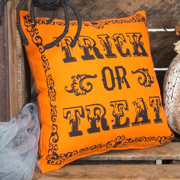 Goth Trick OR Treat Halloween Throw Pillow