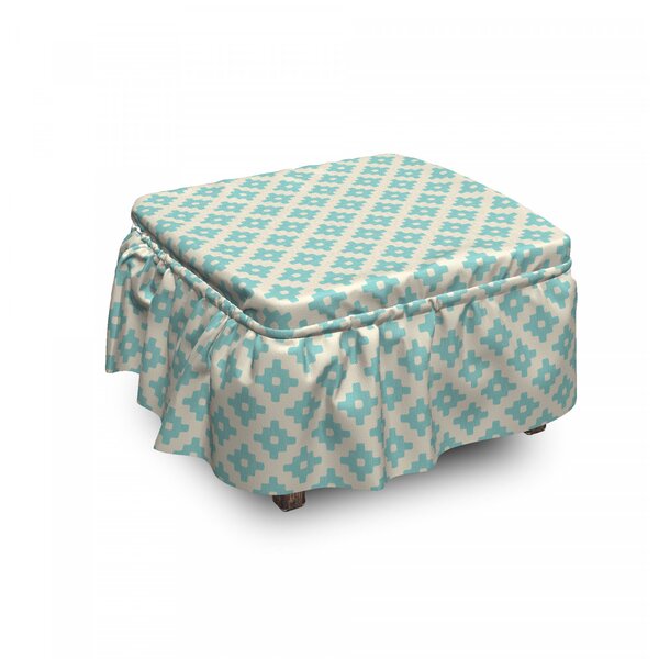 Geometric Ottoman Slipcover (Set Of 2) By East Urban Home