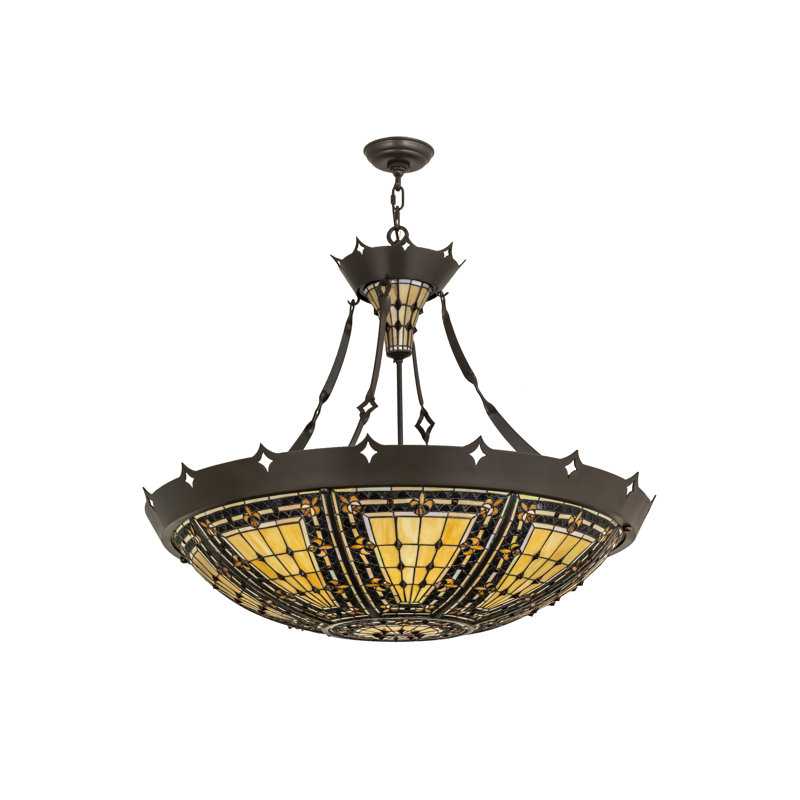 Meyda Tiffany Fleur De Lis 1 Light Single Bowl Pendant Wayfair Meyda Tiffany Fleur De Lis 1 Light