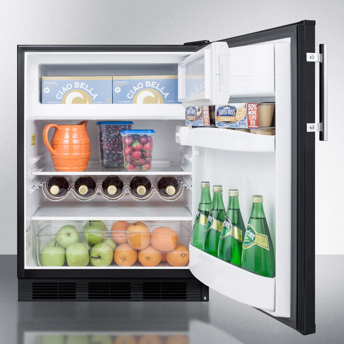 Summit Liance 24 Inch 5 Cu Ft Convertible Undercounter Summit Liance 24 Inch 5 Cu Ft Convertible Undercounter Refrigerator With Freezer Wayfair