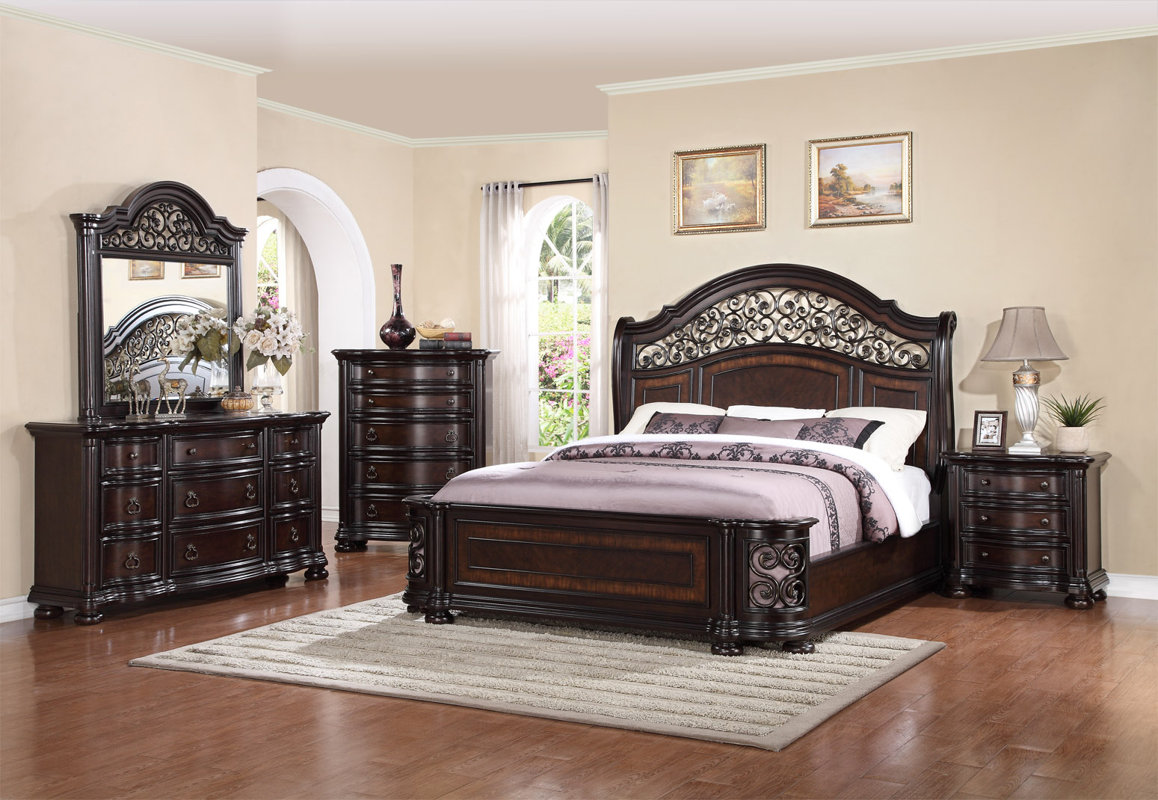 Fleur De Lis Living Winkelman King Panel 4 Piece Bedroom ...